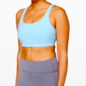 Lululemon sports bra size 4 light blue